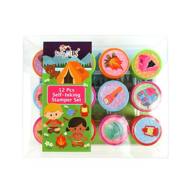 TINYMILLS 12 Pcs Ice Cream Stamp Kit for Kids Self Inking Stamps Gift Baby Shower Summer Party Favors TINYMILLS 12 Pcs Ice Cream Stamp Kit for Kids Self Inking Stamps Gift Baby Shower Summer Party Favors
